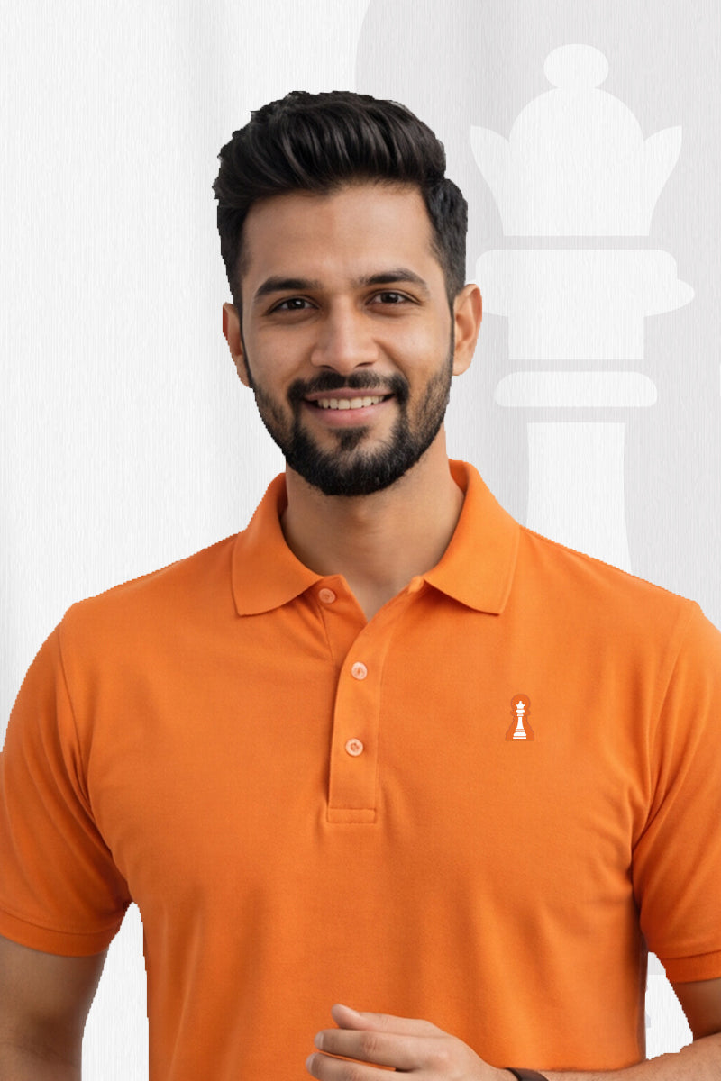 Damier Orange Polo