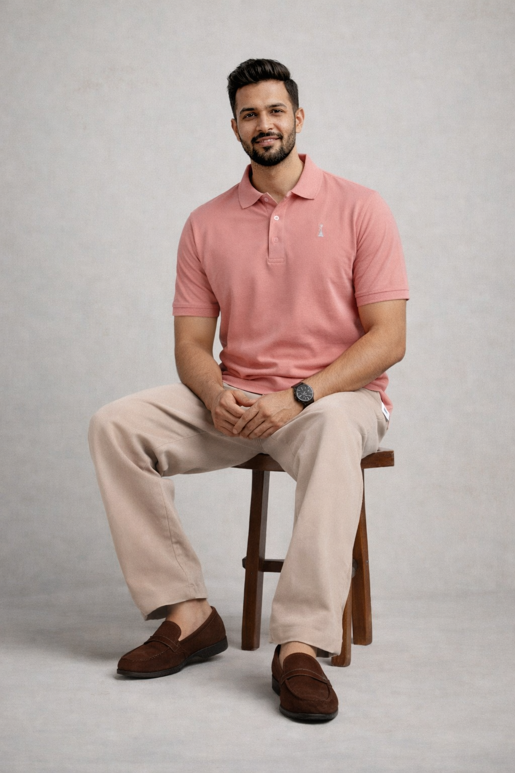 Dusky Rose Pink Polo