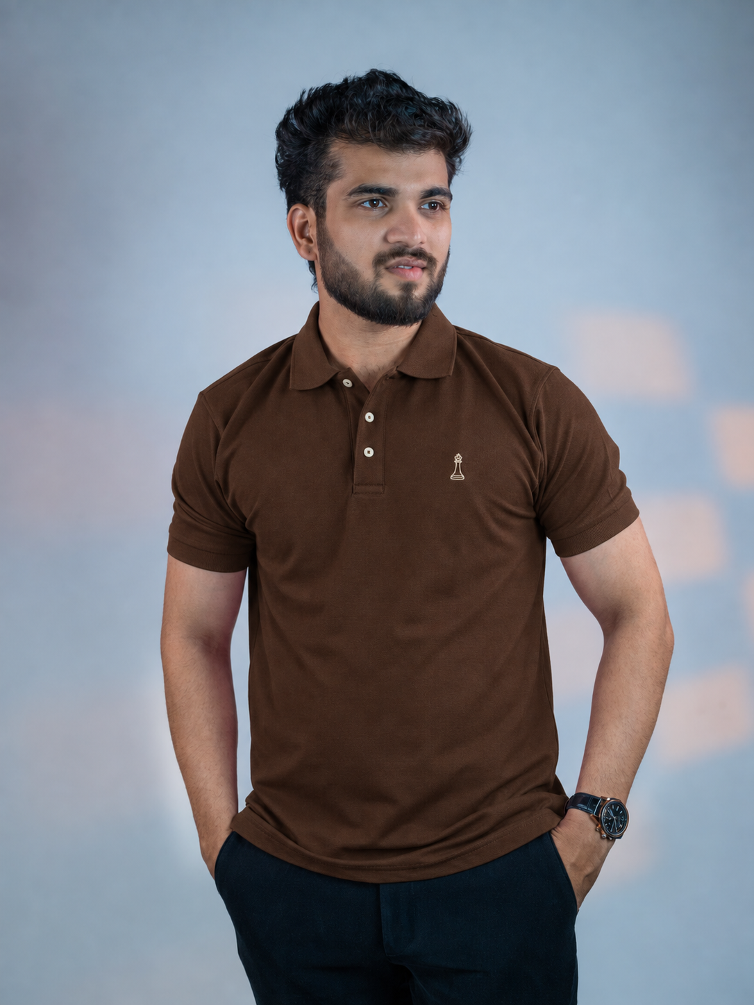 Opening Theory Tan - Brown Polo Main image