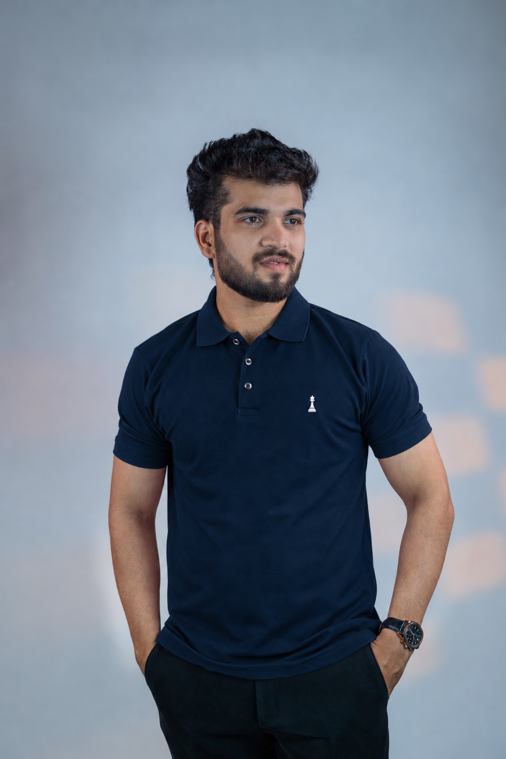 Navy blue polo