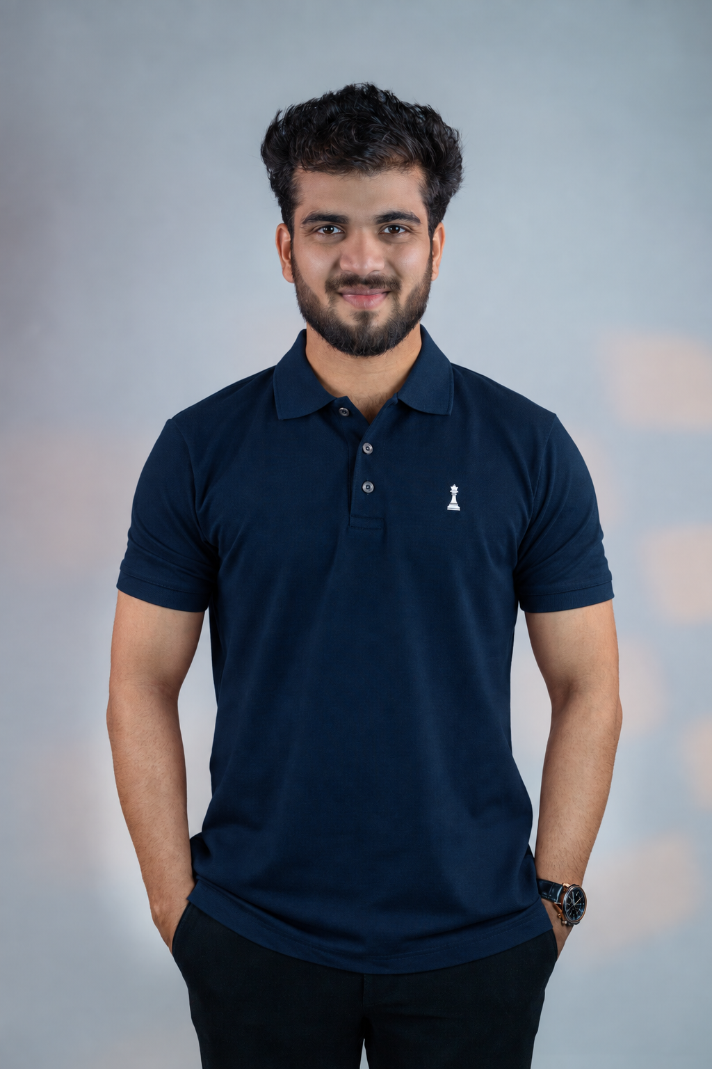Navy blue polo