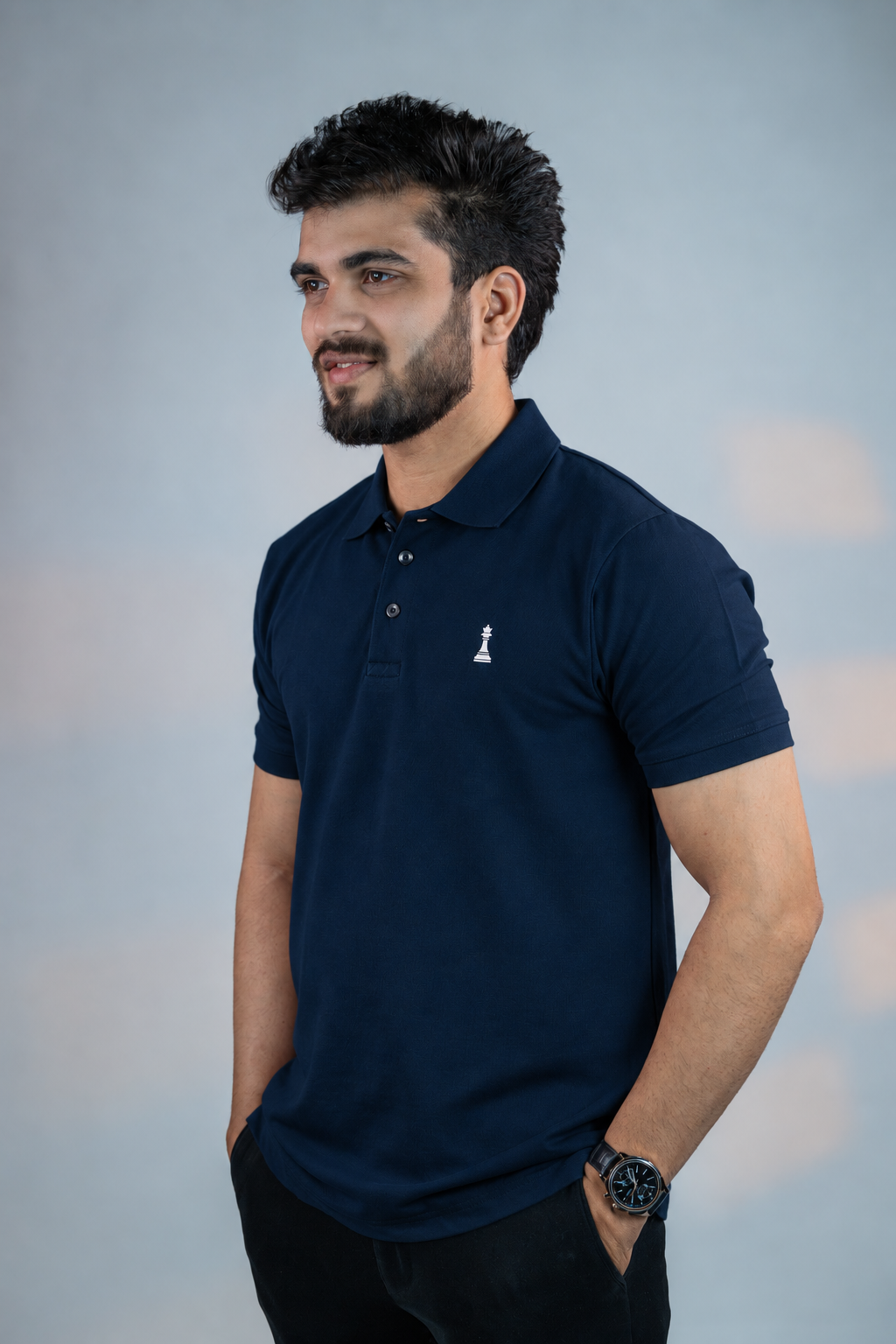 Navy blue polo