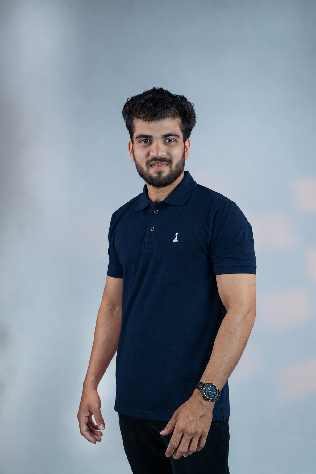 Navy blue polo Main image