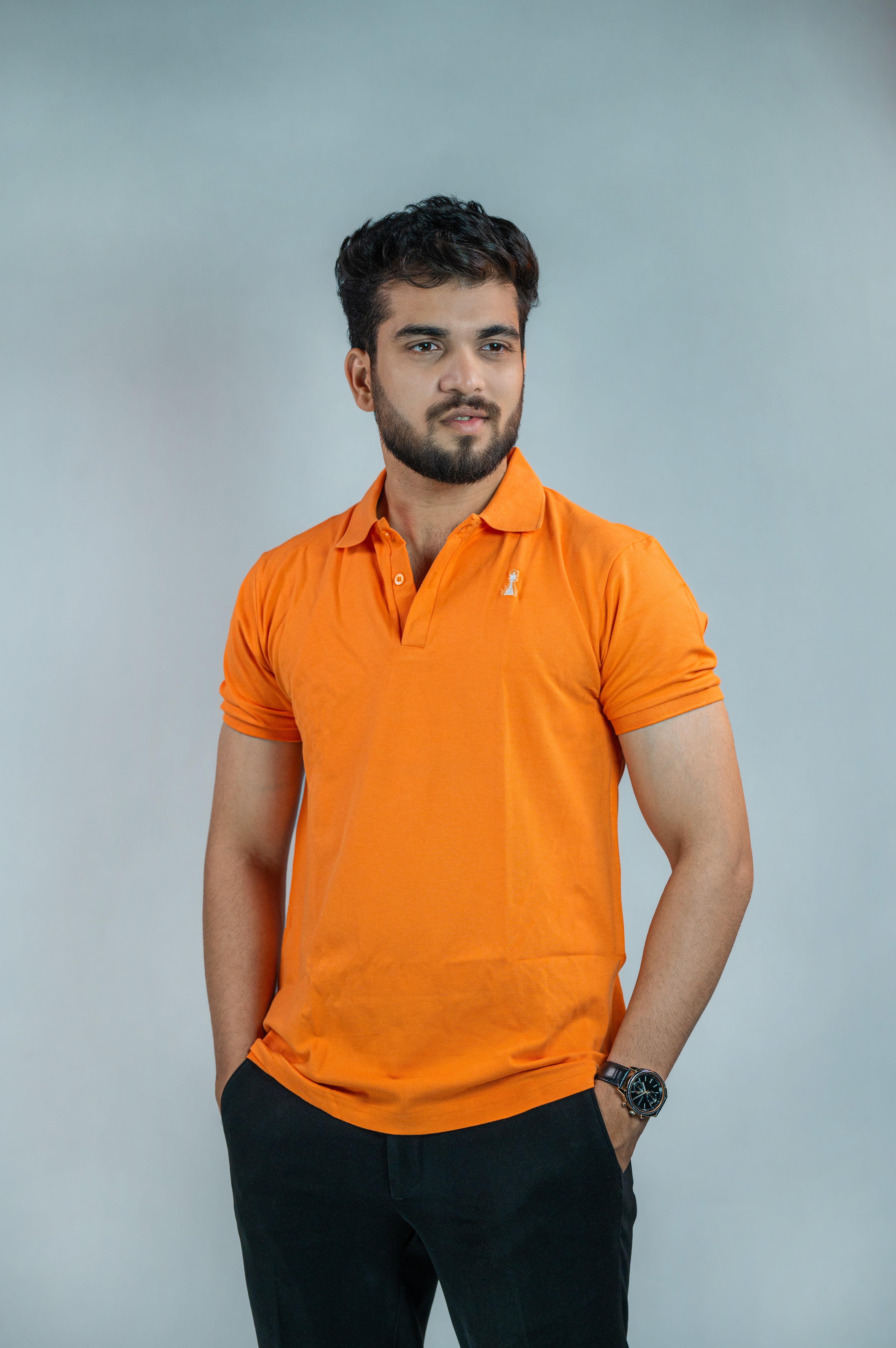 Damier Orange Polo Secondary image
