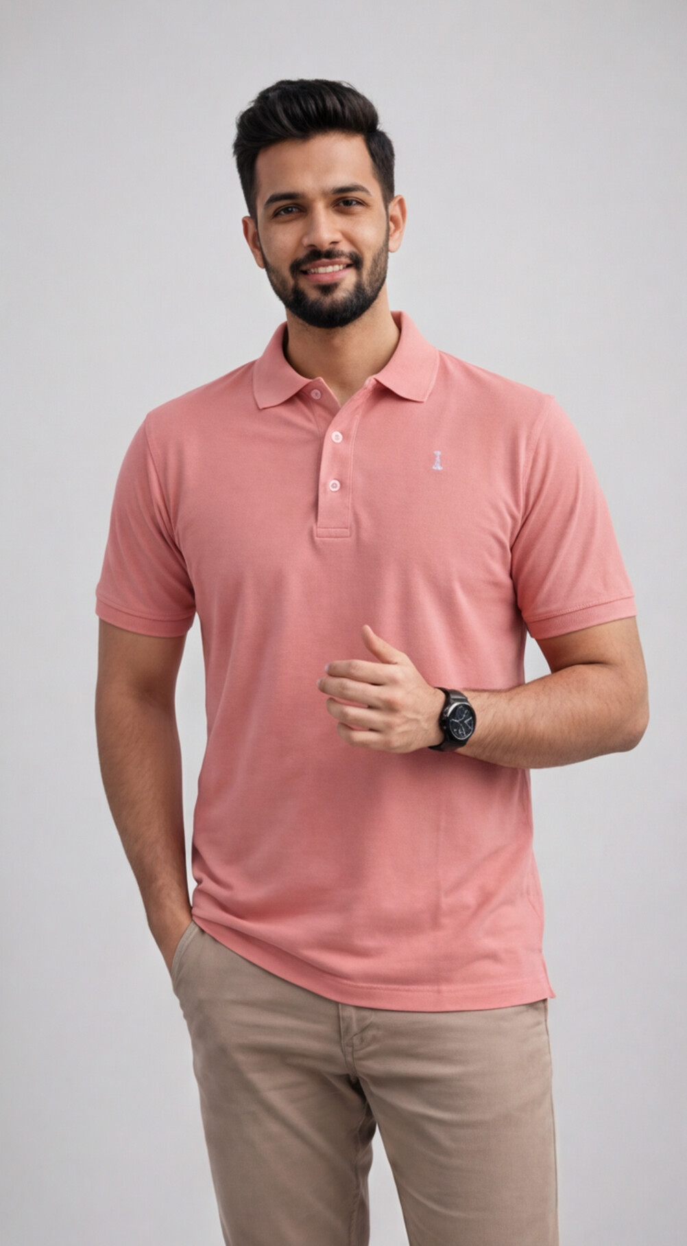 Dusky Rose Pink Polo