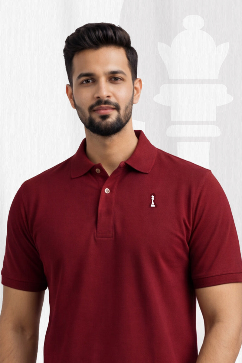 Maroon polo